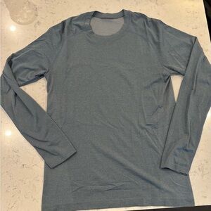 lululemon athletica Blue Long Sleeve Metal Vent Tee